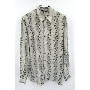 Monzini Collection Vintage Up Down Mens M Geometric 70's‎